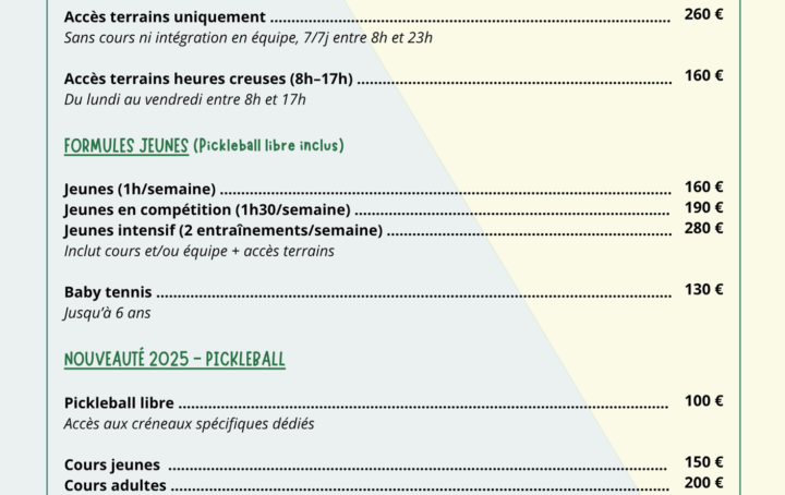 Offres 2025 / 2026